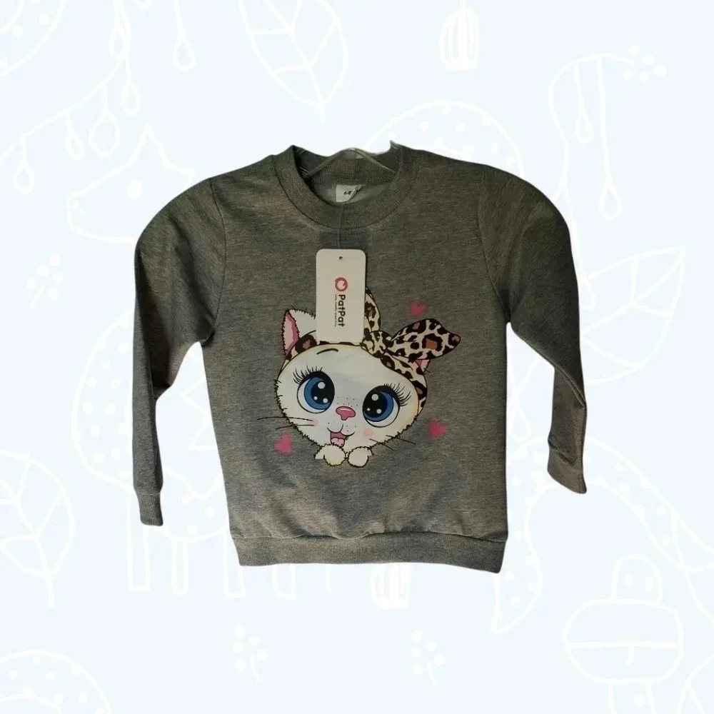 Pat Pat 2-piece Toddler Girl 4/5 Years gray/black